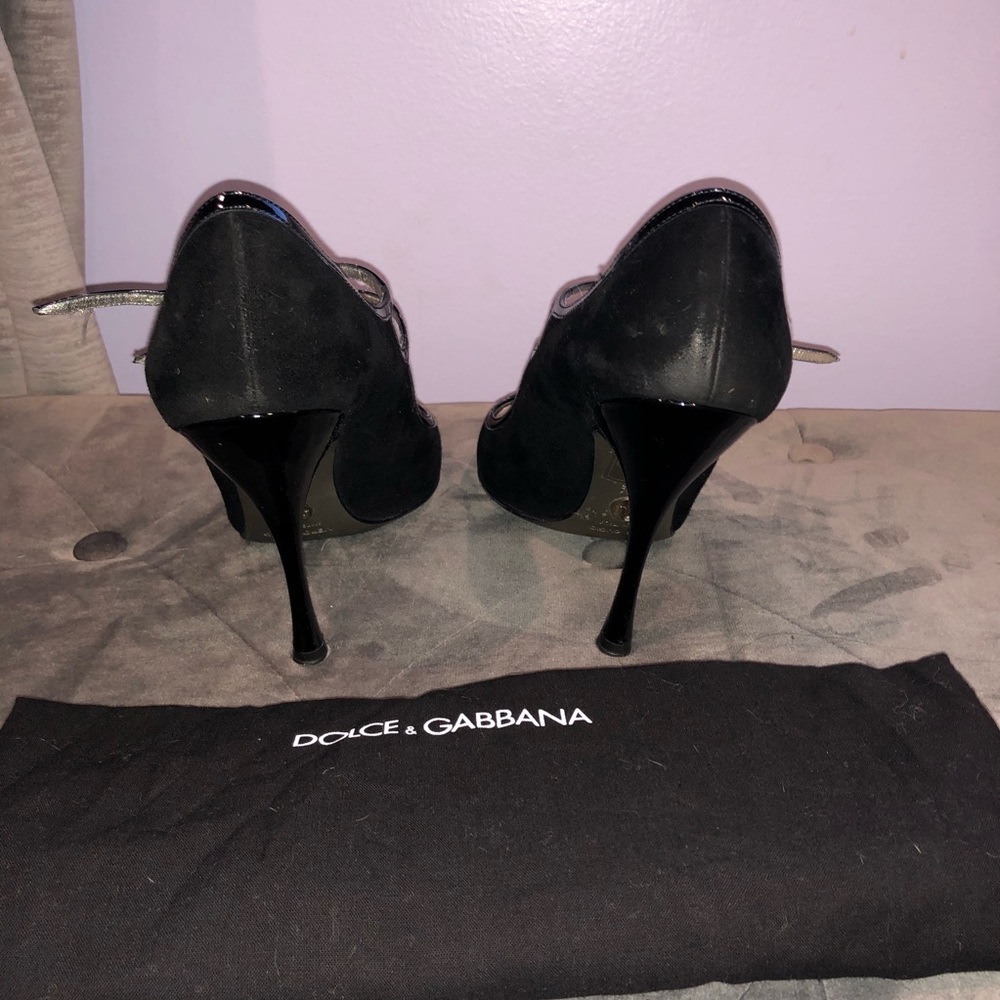Vintage Dolce & Gabbana Sued Heels - Picture 5 of 7